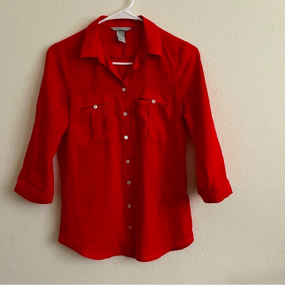 H&M Red Blouse